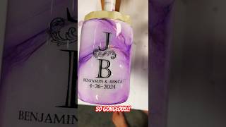 Purple & Gold Marble Tumblers #resintumbler #diytumbler #alcoholinktumbler #resintumbler #resinart