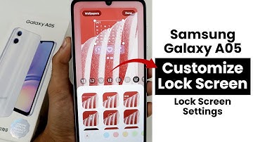 Customize Lock Screen In Samsung A05 | Lock Screen Settings