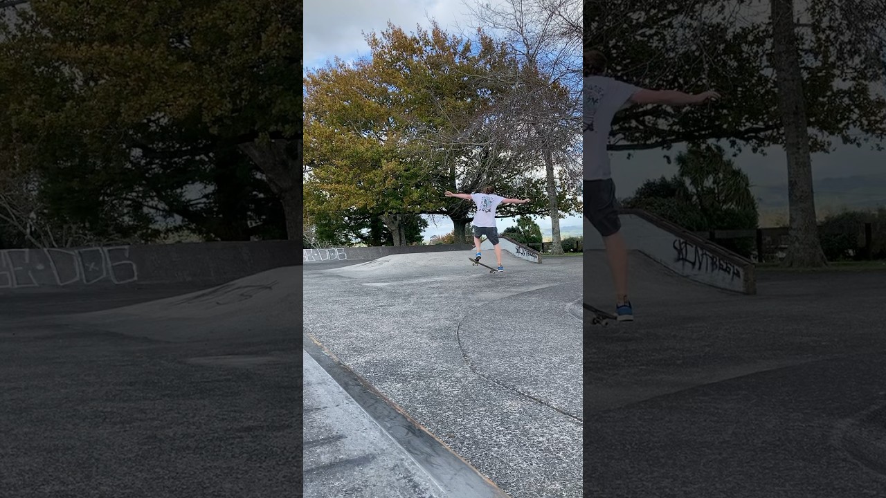 Doing doughnuts again on the skateboard.  