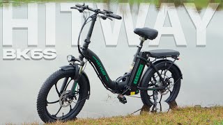 Hitway Bk6s Folding E-bike - 20" Fat Tire Ebikes, 12ah 250w 36v