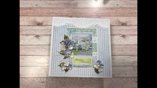 TUTORIAL PART 3 BEGINNER'S COTTAGE GARDEN 8 x 8 ALBUM SHELLIE GEIGLE JS HOBBIES AND CRAFTS