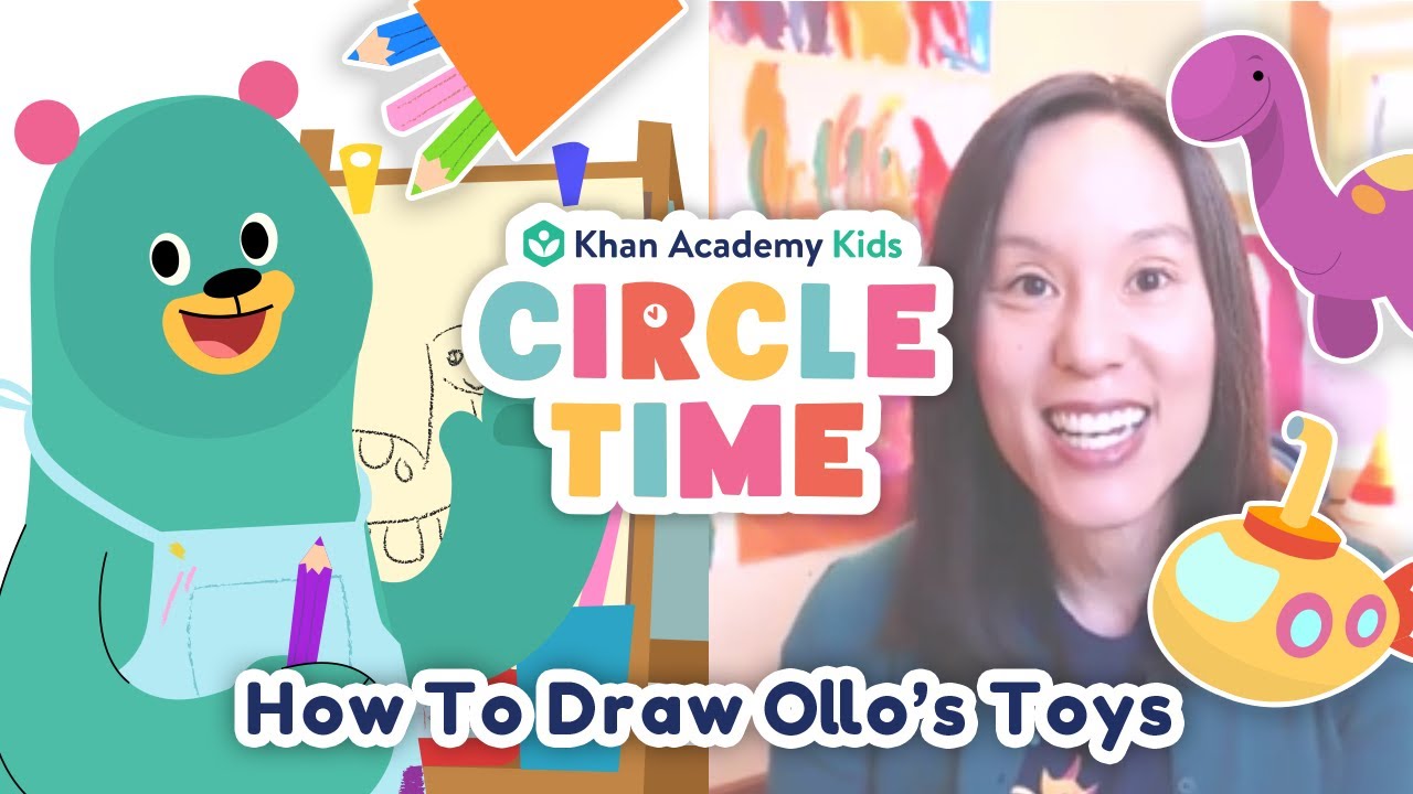 How To Draw Ollo’s Bath Toys | Drawing & Coloring for Kids | Circle Time with Khan Academy Kids