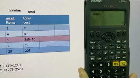 Casio FX-97SGX Simul Equations