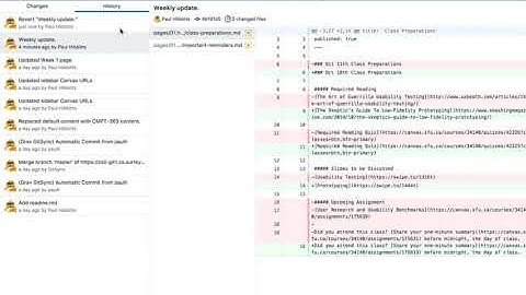 Reverting an Edit to the Grav CMS Open Course Hub from your Desktop
