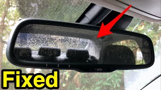How to remove and fix or replace car interior auto dimming rear view mirror