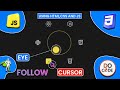 🔥Eye Follow Cursor with Skill Hover Effects | HTML CSS JavaScript GSAP Tutorial #docode