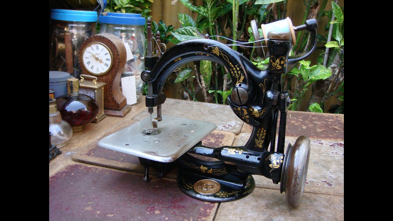 その他 Antique Sewing Machine Wilcox & Gibbs Old Vintage Antique Sewing Machine Wilcox Willcox & Gibbs For
