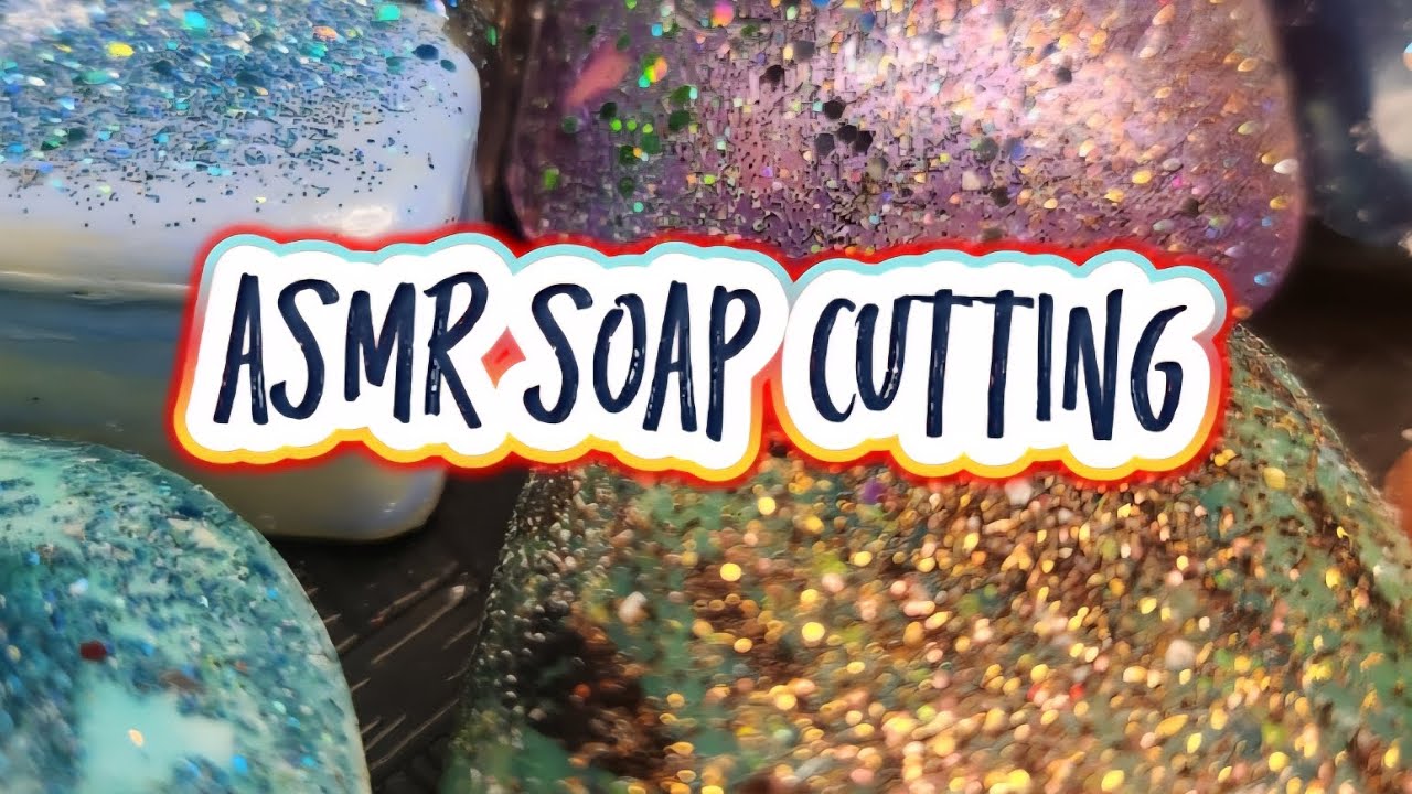 ✨️Satisfying ASMR soap cutting✨️Dry soap✨️glittered up✨️