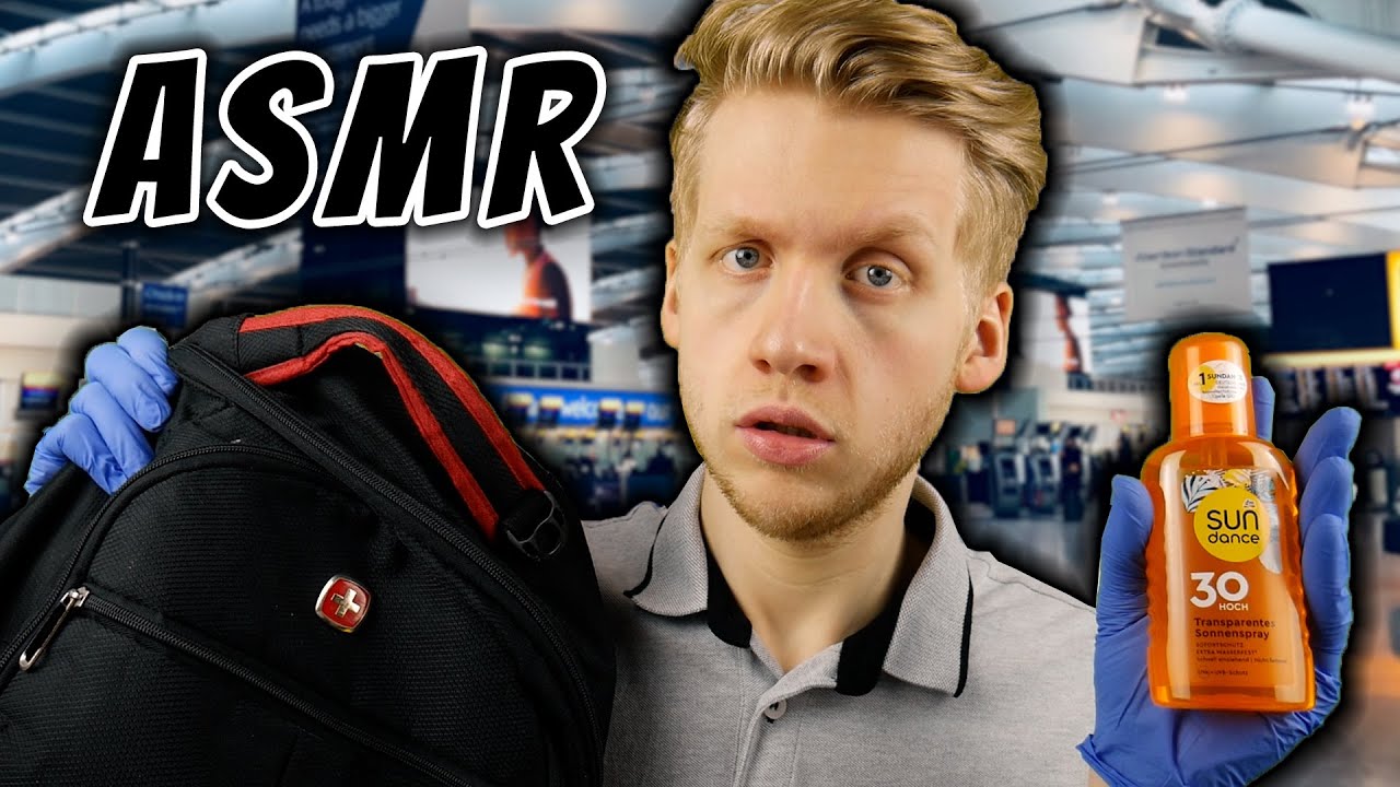 ASMR | Flughafen SICHERHEITSKONTROLLE für einen entspannten FLUG!
