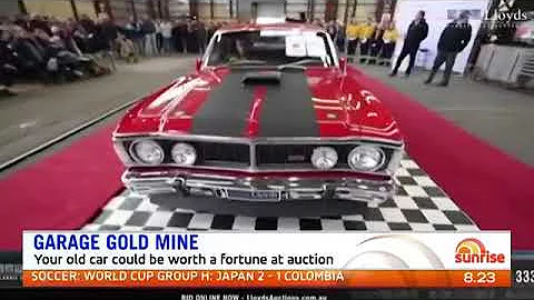1971 Ford Falcon GTHO Phase III sells for $1.03 Million, Ch7 Sunrise Australia 20 June 2018