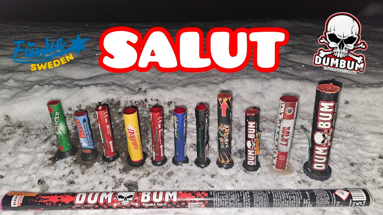 Testing 11 different firework airbombs (Very loud!!!)