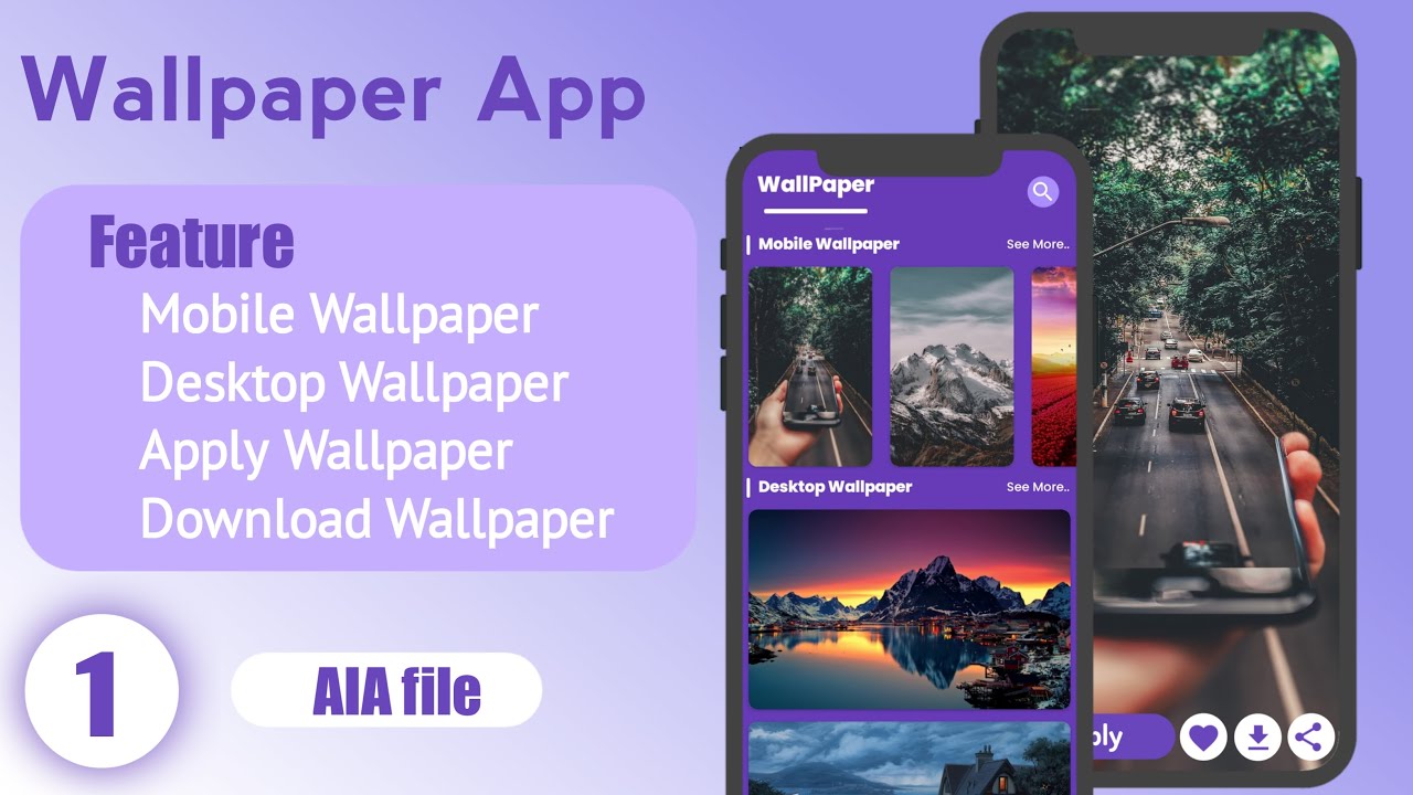 How To Make Wallpaper App in Kodular Kodular Tutorial  free AIA file