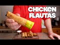 Crispy Chicken Flautas From Scratch