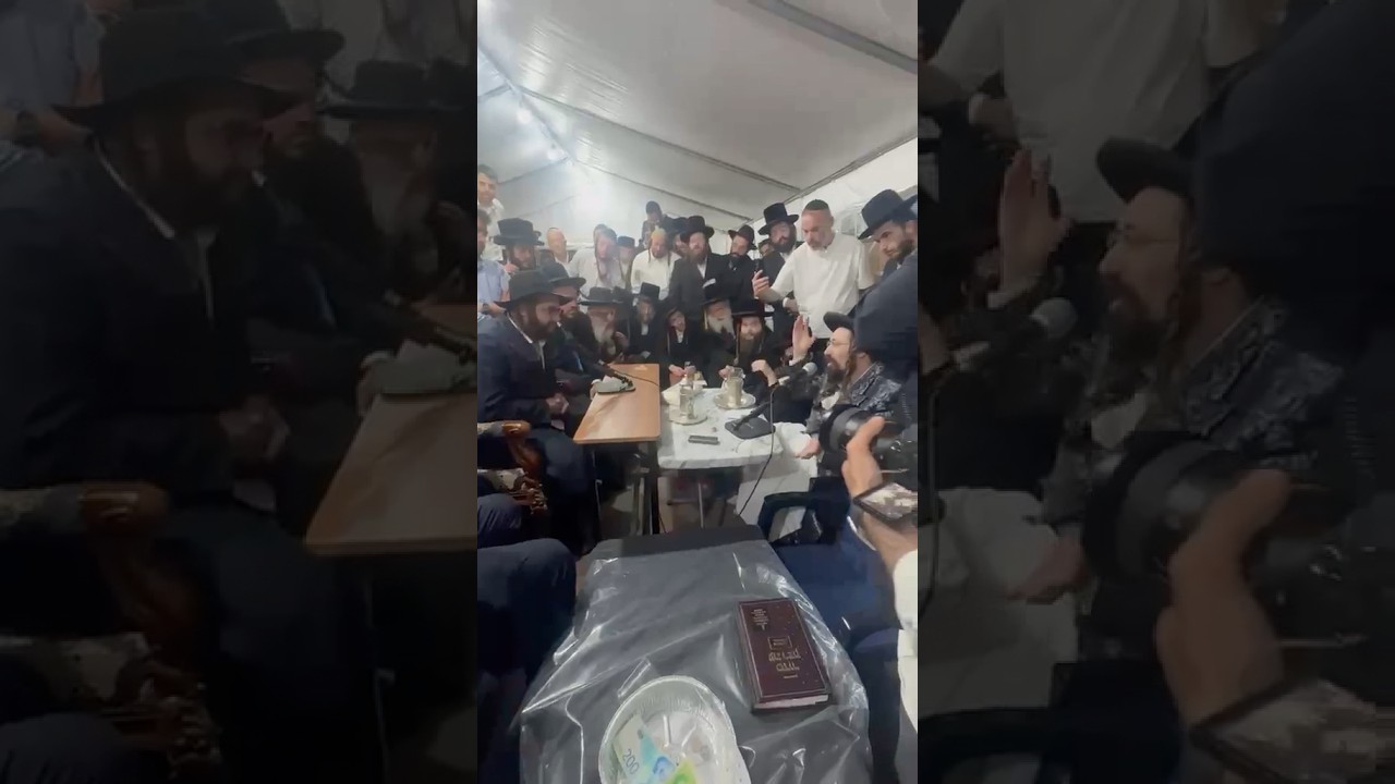 הגאון הינוקא בניחום אבלים אצל האדמו״ר ממעזבוז על פטירת אשתו