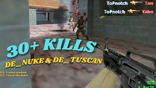 30+ KILLS | 10v10 Normal Bots | NUKE & TUSCAN [CS 1.6]
