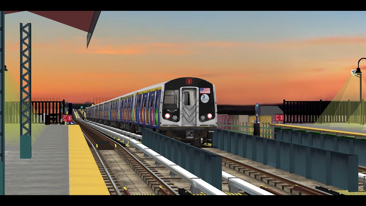 R160B Siemens W train to Coney Island Stillwell Avenue, via Astoria Exp, Bway Exp, 4th Ave - W.E exp