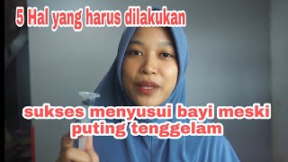 PUTING TENGGELAM DAN DATAR TETAP BISA MENYUSUI, ATASI DENGAN TIPS INI !(INVERTED NIPPLE)