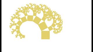 Pythagorean tree, GeoGebra dynamic animation 10