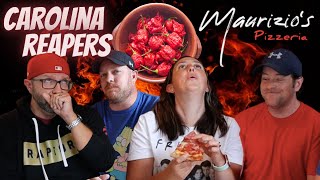 Carnivore Inferno Pizza with Carolina Reaper sauce | Trying the HOTTEST peppers in the World!