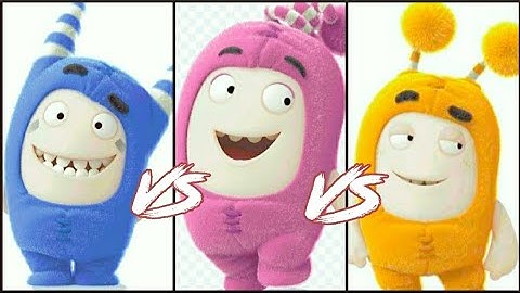 slick vs newt vs Pogo ( oddbods turbo run )