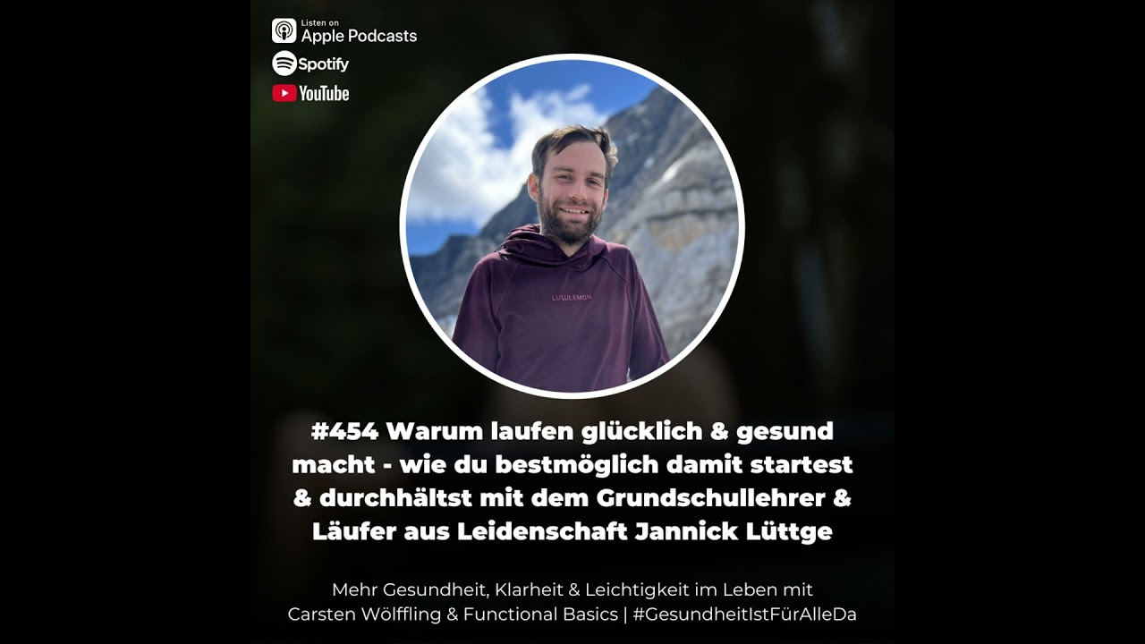 #454 Warum laufen glücklich und gesund macht - wie du bestmöglich damit startest & durchhältst mi...