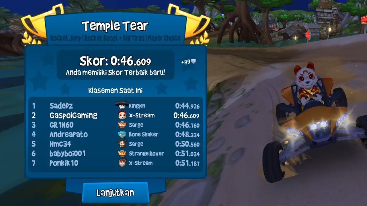 Posisi 2 Temple Tear || BBR 2