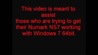 Tutorial: Numark NS7 with 64bit Windows 7 and 64bit Windows Vista