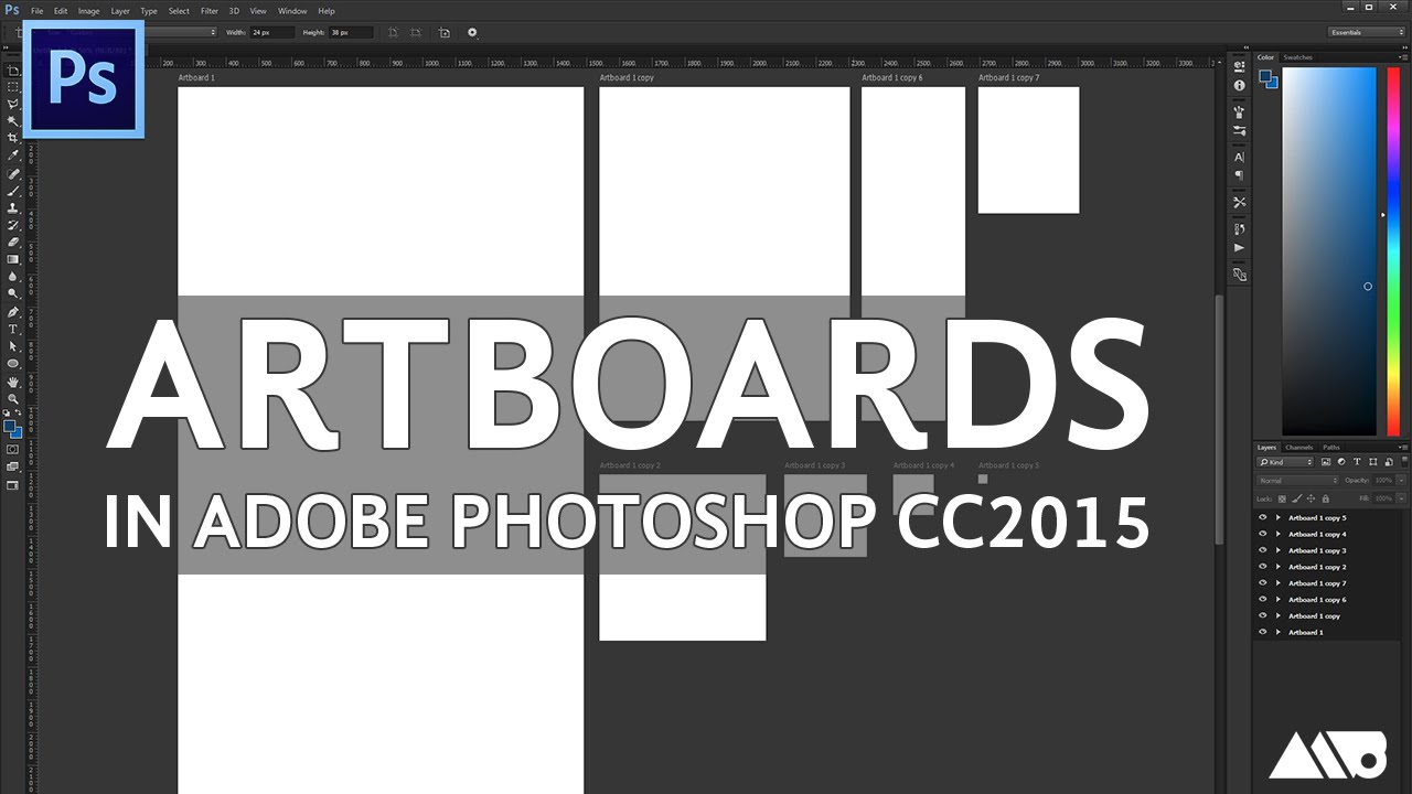 How to Create Artboards in Adobe Photoshop Tutorial 