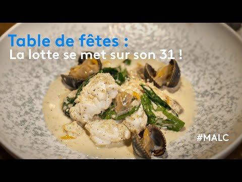 Table de fêtes : la lotte se met sur son 31 !
