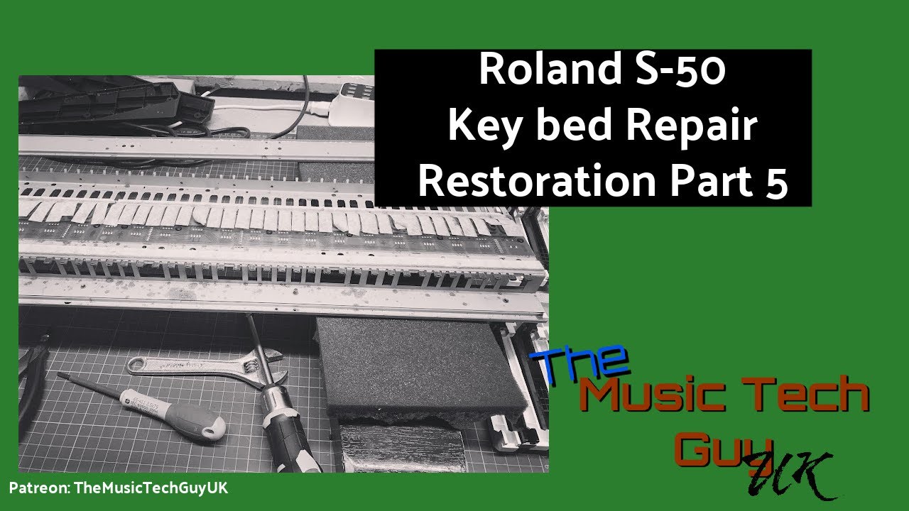 Roland S-50 - Key bed Repair - Restoration Part 5 - YouTube
