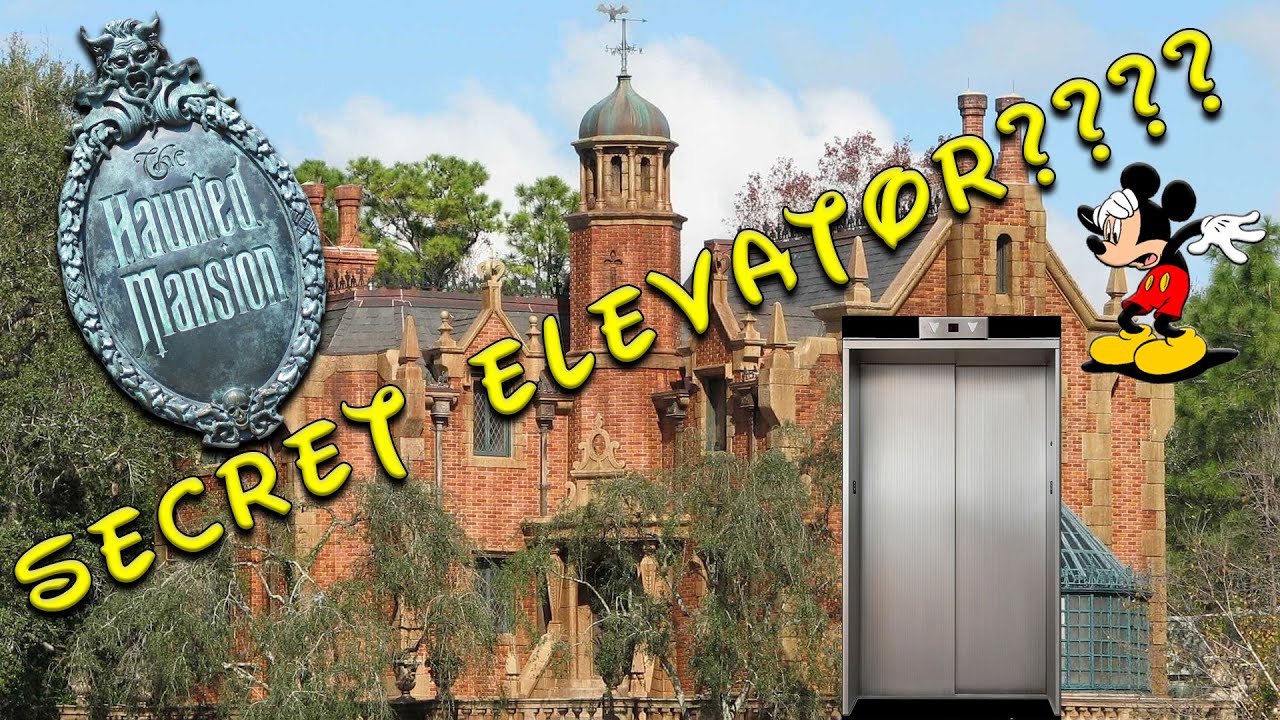 There is a secret elevator in the Haunted Mansion