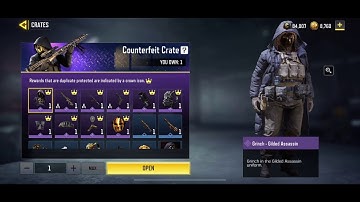 *New* Counterfeit Crate Opening | Grinch Gilded Assassin | NA45 Insignia | Cod Mobile |