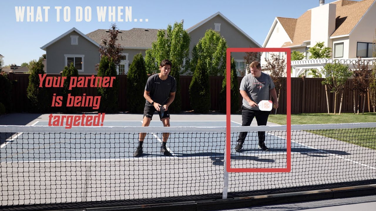 Pickleball What to do when your partner is targeted! YouTube