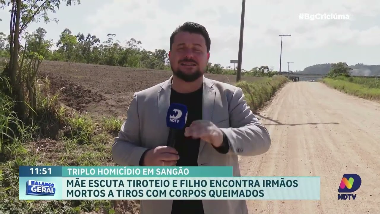 Irmãos são encontrados mortos e corpos queimados em Sangão