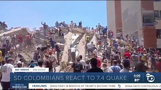 Colombians in San Diego react to 7 4 quake