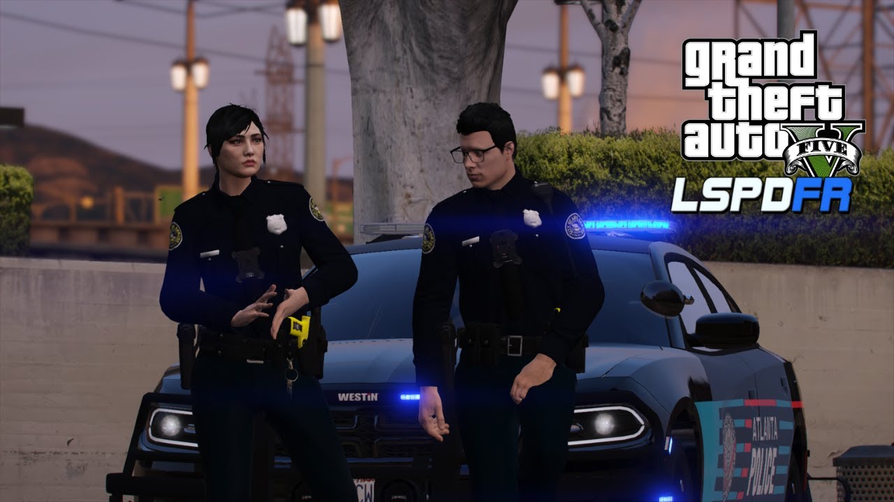 GTA V LSPDFR | Atlanta Police | City Patrol | Officer, Vagos Shootout ...