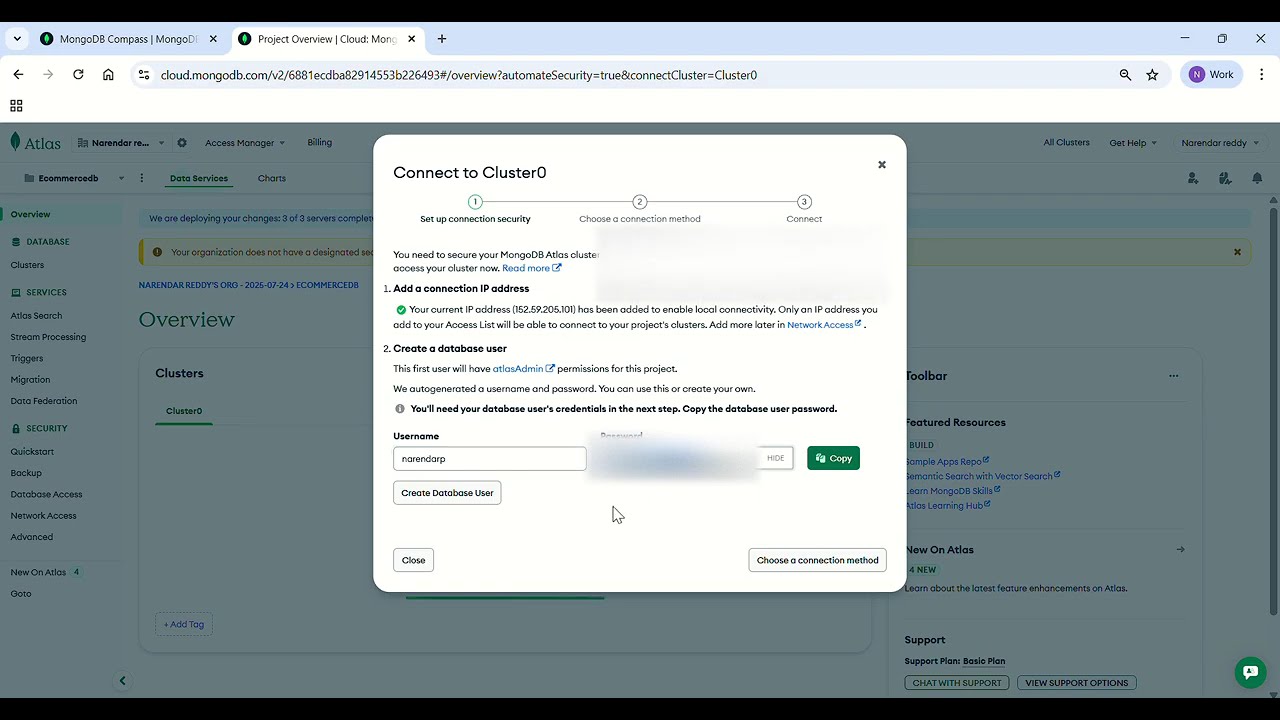 How to Create Database in MongoDB Atlas | MongoDB Cloud Setup Tutorial (2025)