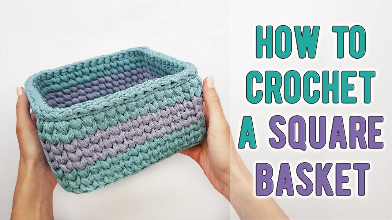 Easy Crochet Basket Pattern - Brecken Basket - The Turtle Trunk