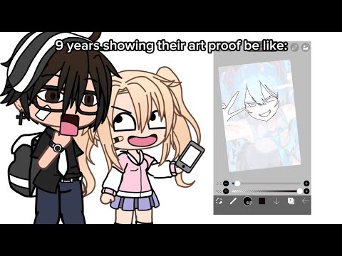 Pov: 9 year old showing proof that the artwork is really theirs 💀😭