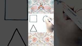 how to draw shapes drawing | #satisfyingvideo #art #shorts  #easydrawing #shortsfeed  #shapesdrawing