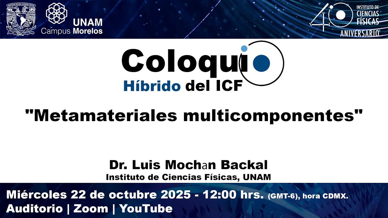 Coloquio ICF -  Dr. Luis Mochán Backal