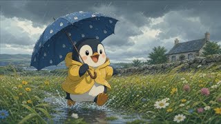 ☔ Rainy Night Lofi Beats 🐧 Pip Walking in the Rain | Cozy Study, Relax & Sleep Music screenshot 5