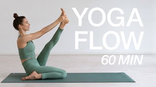 Vinyasa Yoga Flow zu Krounchasana | kraftvoll & ausgewogene 60 Min | für den ganzen Körper
