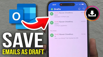 How to Save Emails as Draft in Outlook - 2025