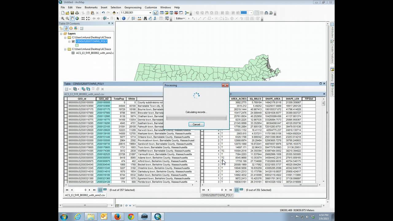 How to map ACS data in ArcMap - Part 2 of 3 - YouTube