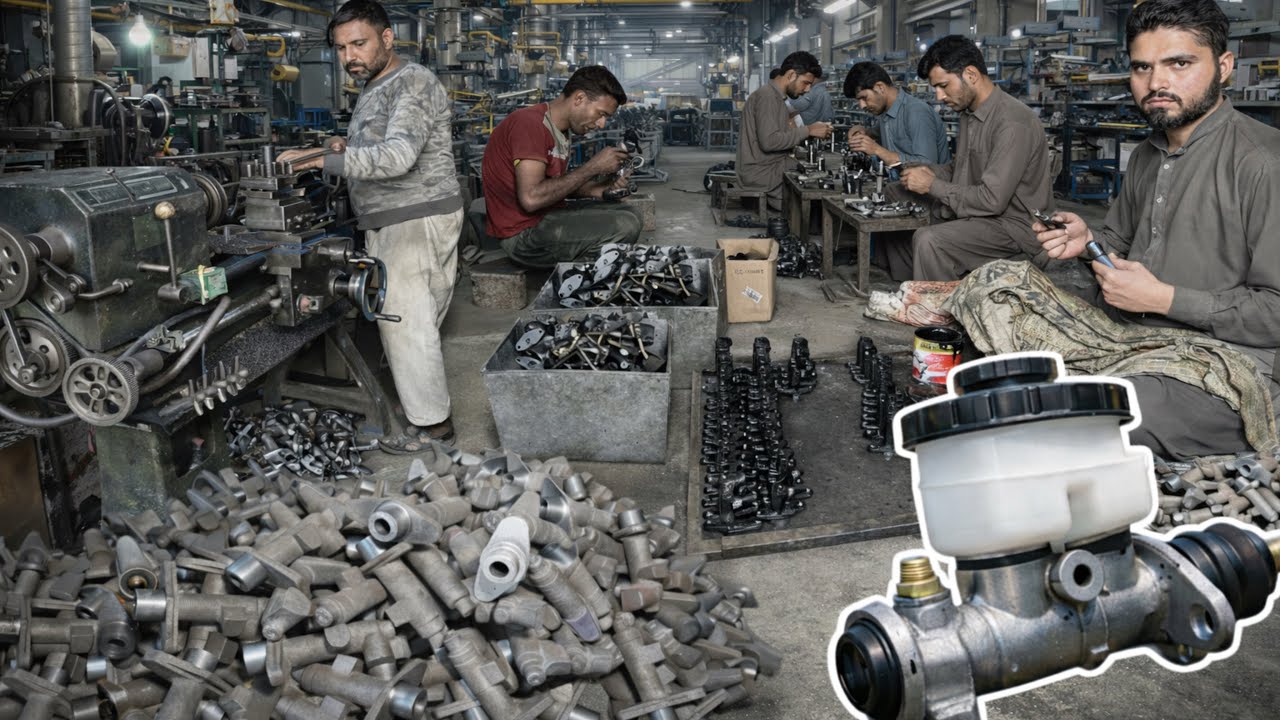 Pakistani Workshop Skills – Amazing Car Brake Cylinder Manufacturing You’ve Never Seen Before