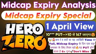 Midcap Nifty Expiry Day Strategy | Bank Nifty Prediction For Tomorrow & Nifty Analysis For 1st Apr