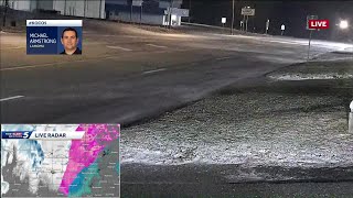Arctic blast creates slick roads in northern Oklahoma