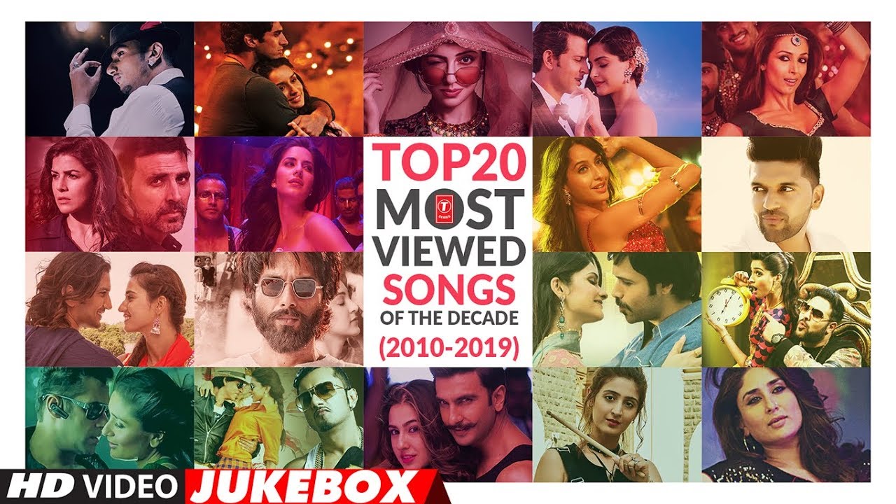 TOP 20 MOST VIEWED SONGS OF THE DECADE  Best Songs From 2010 2019   Video Jukebox