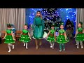 Christmas tree dance in kindergarten : Танок ялинок на новий рік в дитячому садку